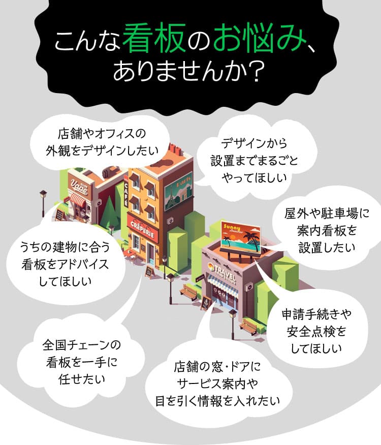 こんな看板のお悩み、ありませんか？